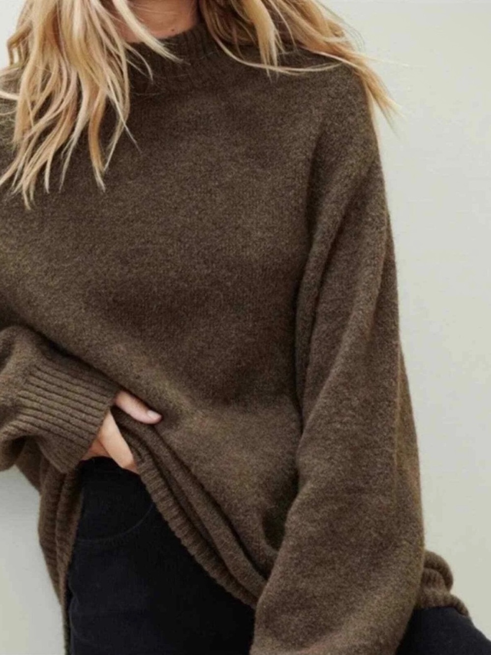 Jenni Kayne Oversized Cotton Pullover Sweater